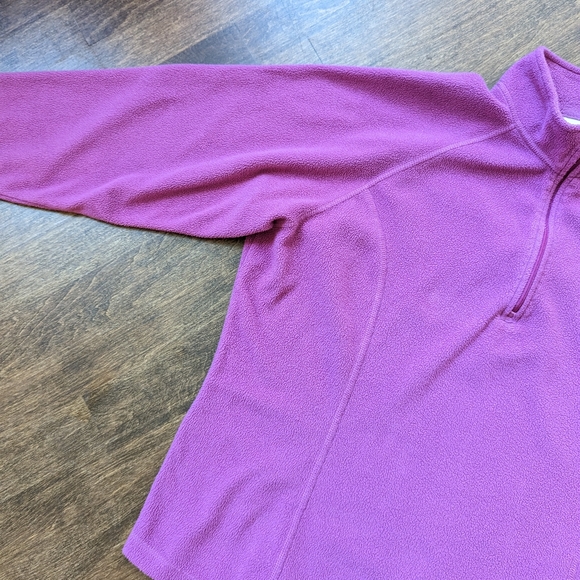 L.L.Bean Pink Pullover Fleece Base layer XL - Picture 4 of 6